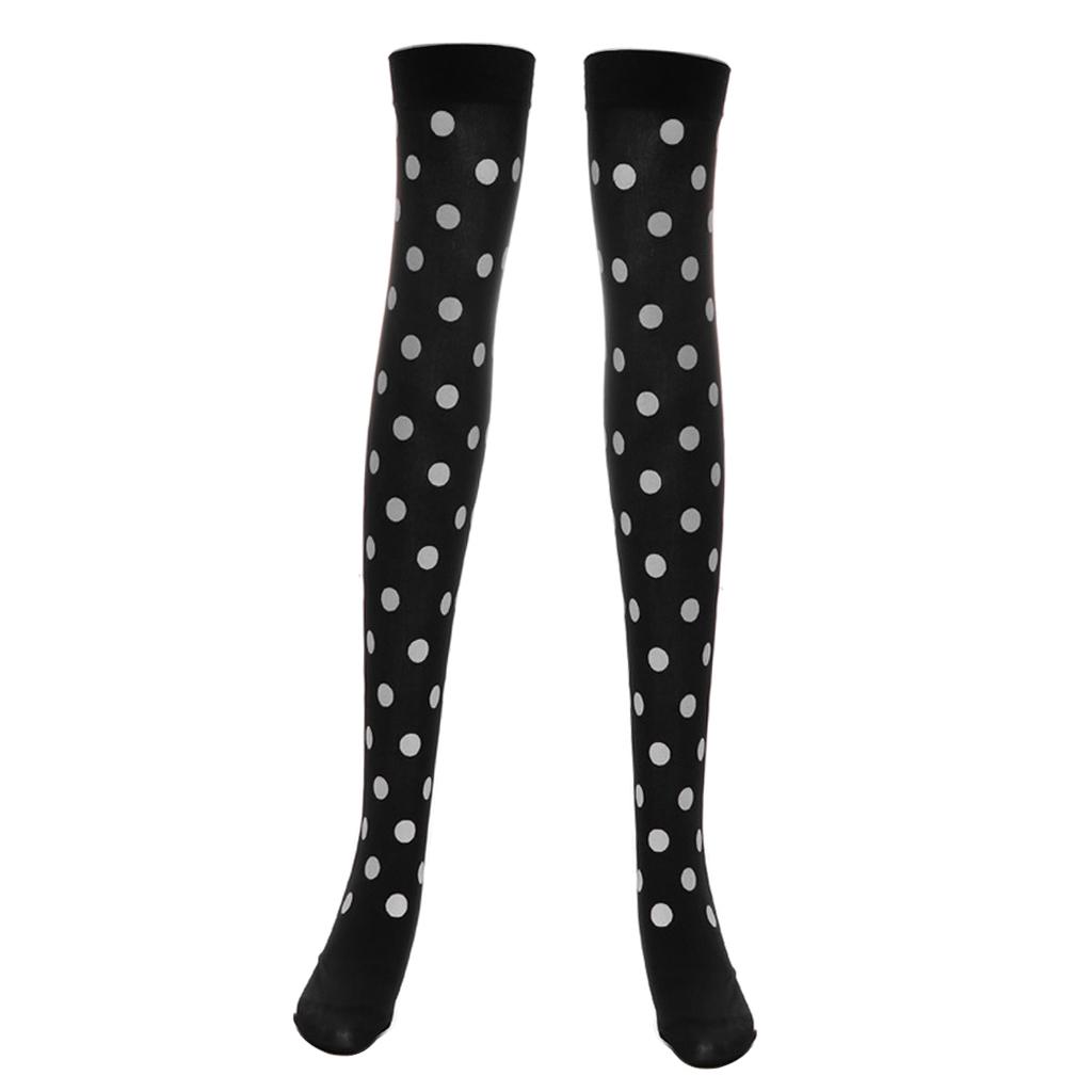 Women Girl Halloween Thigh High Long Stockings Over Knee Costume