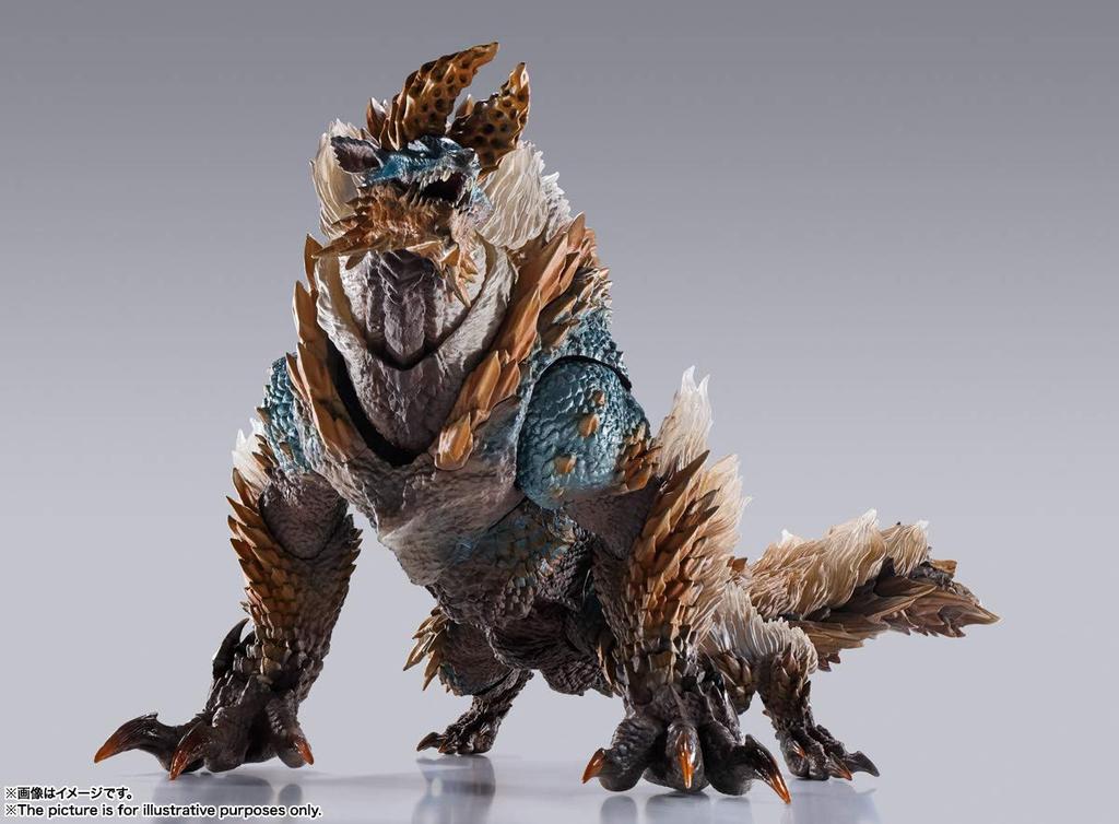 TAMASHII NATIONS Monster Arts Monster Hunter Iceborne Zinogre 285mm malovaná pohyblivá figurka SH. Svět cca. ABS a PVC