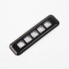 For Ford F150 2021-2023 Carbon Fiber Car Door Lock Password Button Trim Cover 1x