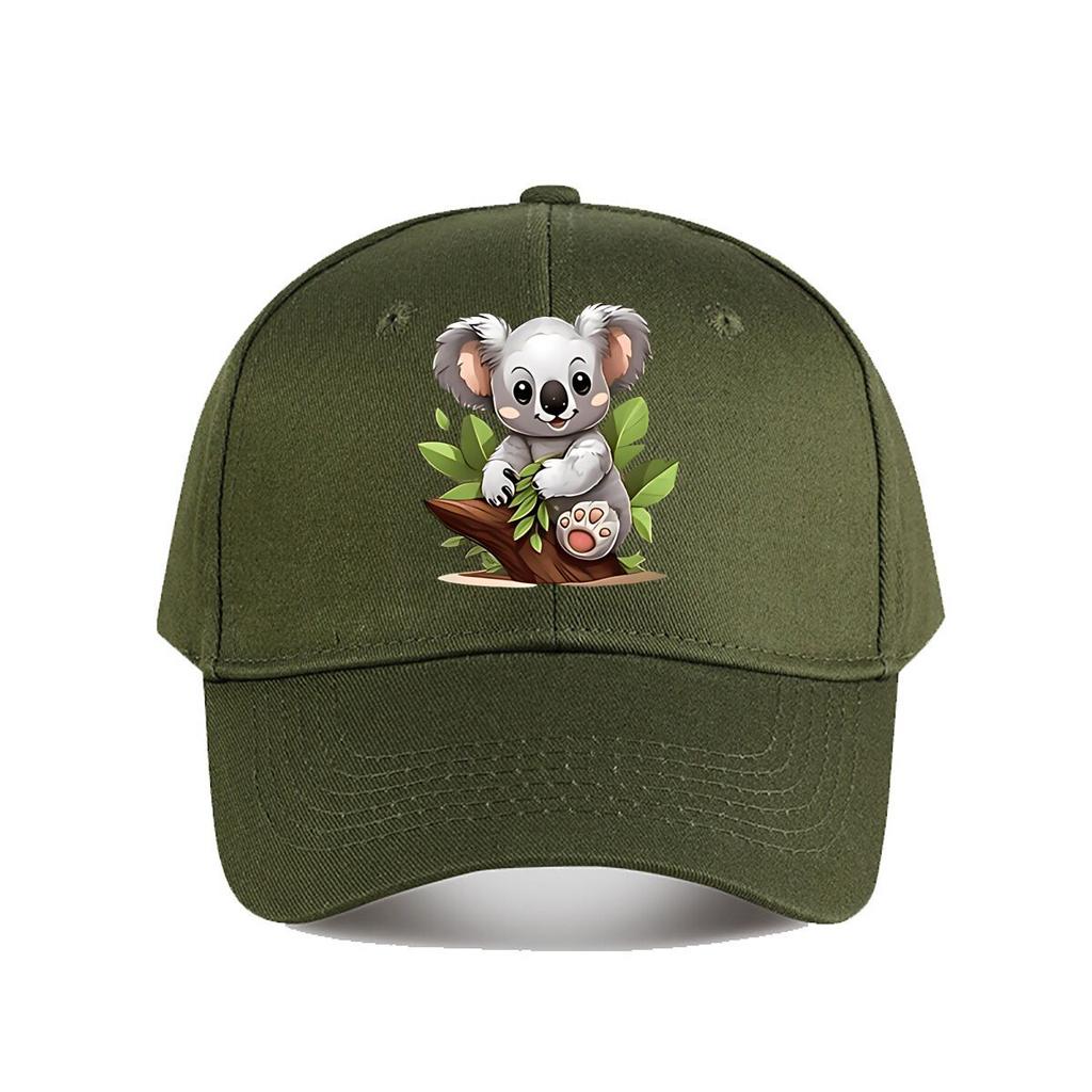 Cute Cartoon Koala Plush Toy Kids Room Decor Baseball Cap Fashion Unisex Sunhat Womens Outdoor Sports Snapback Cap