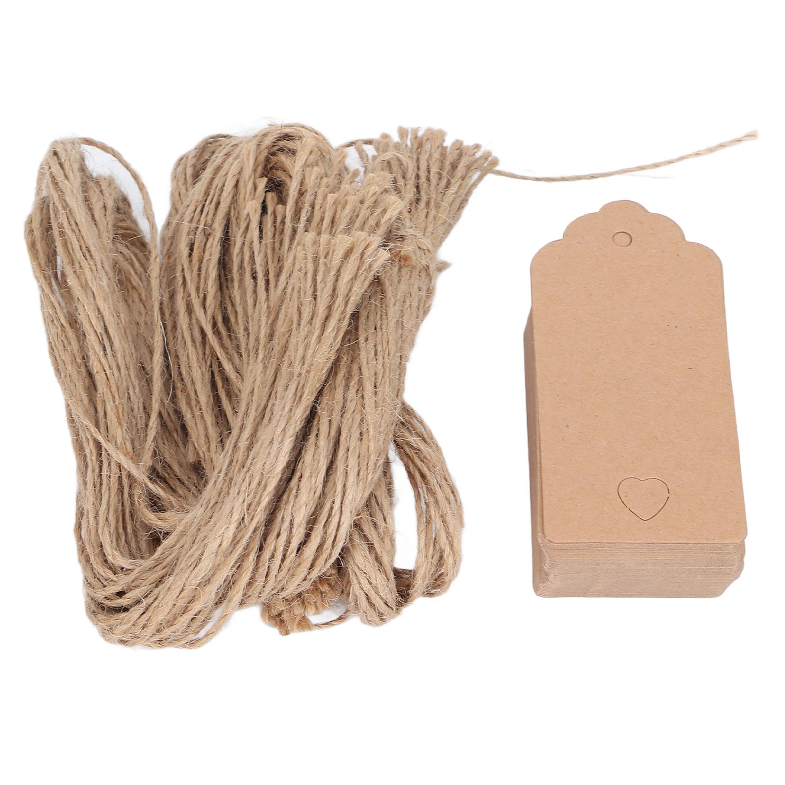 

100 шт. бумажные бирки крафт-бумага чистая поверхность прочные предварительно перфорированные широкое применение ценники с