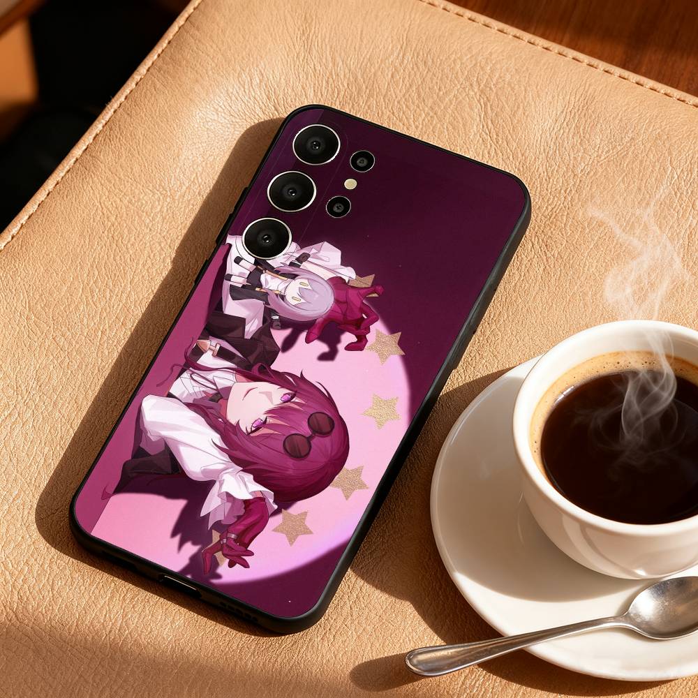 Honkai Star Rail Game Kafka Phone Case For Samsung S26,S25,24,23,22,30,21,10,9,Ultra,Plus,Lite,Black Soft Case
