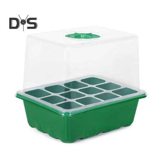 

Семена стартовый лоток 6 ячеек/12 ячеек Семена лоток для проращивания с регулируемой вентиляцией влажности Ящик для рассады растений для комнатных саженцев бонсай 12Grid