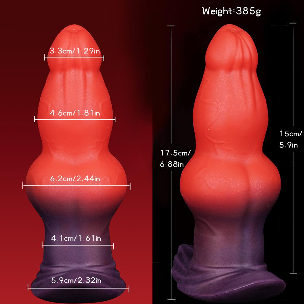 Silicone Vibrating Alien Dog Dildo Simulation Animal Dildo For Male And Female Masturbation Anal Expansion SM Sex Toy