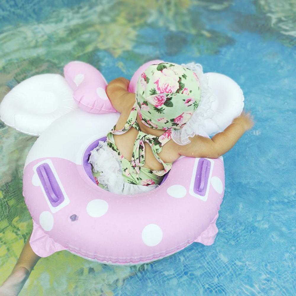 Kids Swimming Ring Baby Inflatable Pool Float Ring Flamingo Swim Ring Cartoon Kids Pool Toy Float Thick Ring