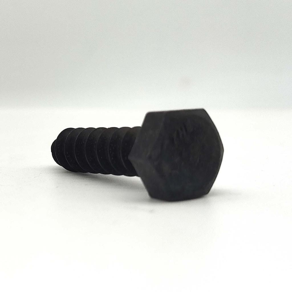 304 Stainless Steel External Hex Self-Tapping Wood Screws, US/UK Standard, White Washed & Blackened, 5/16".