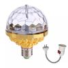 LED RGB E27 Lampe Pære Magisk Farge Projektor Auto Roterende Scene Light for Holiday Party Bar KTV Disco