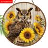 4 Different Styles of Wooden Sign with Owls Pattern, Unique Decorative Plaques for Front Door, Wall Hanging Decor, Ideal Gift for Friend & Family