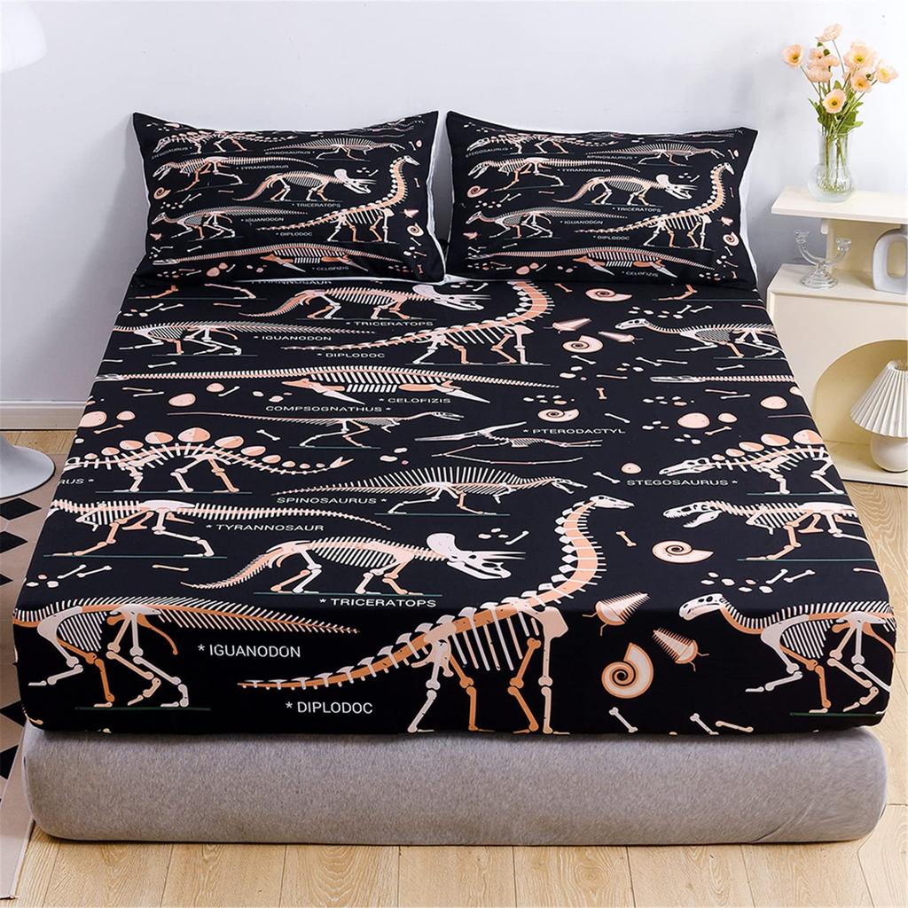Cute Panda Pattern Mattress Three-Piece Digital Printing Mattress Bedding Set Adult Children