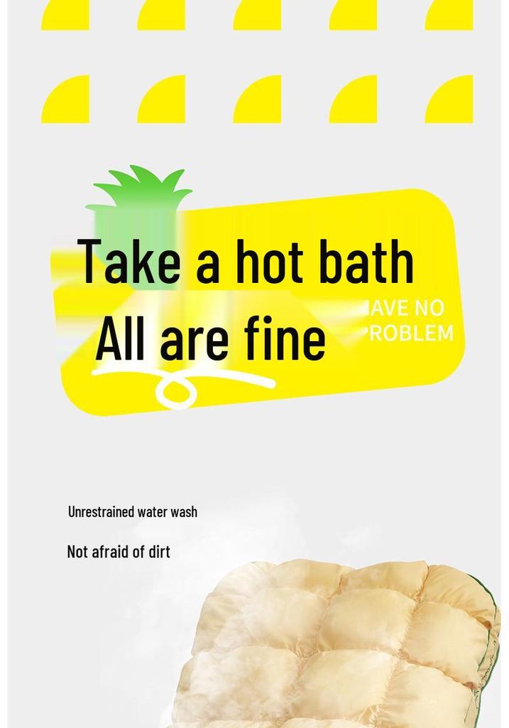 Pineapple Bread Pillow for Cervical Spine Support - Super Soft Home & Dorm Pillow