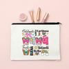 Spanish Printed Makeup Bag Travel Neceser Toiletries Storage Bag Female Canvas Cosmetic Bags Birthday Mother's Day Gift for Mom