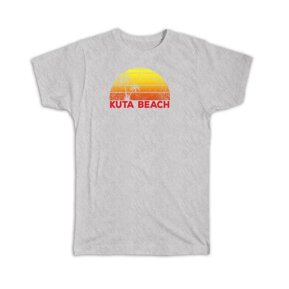 Gift T-Shirt : Retro Kuta Beach Bali Indonesia Palm Vintage 2XL