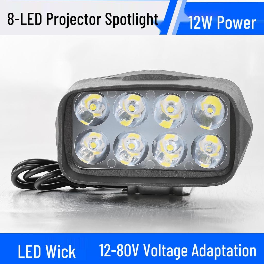 Projecteur LED ultra-lumineux 12 V-60 V pour motos électriques et véhicules à trois roues