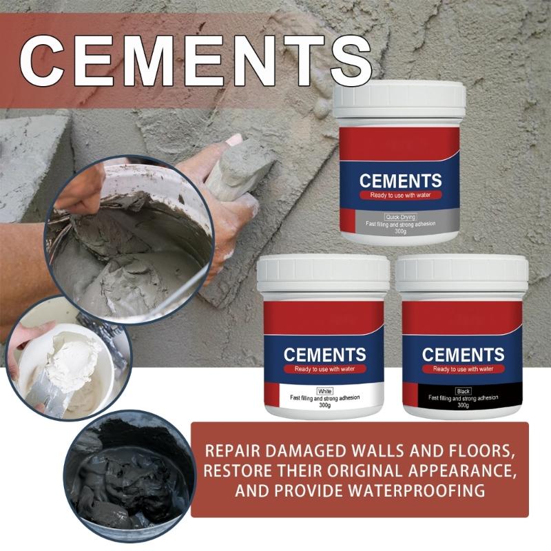 Hållbar & Mångsidig Lösning Pålitligt & Vattentätt Reparationscement Snabbtorkande Cement för Sprickiga Kakel & Skadad Fogmassa