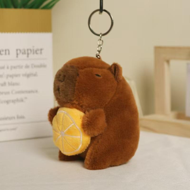 Internet celebrity cute cute cute kapibara pendant plush toy doll capybara bag pendant keychain doll doll