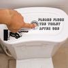 Creative Toilet Restroom Sign Sticker Bathroom Decor Self-Adhesive Removable Decal