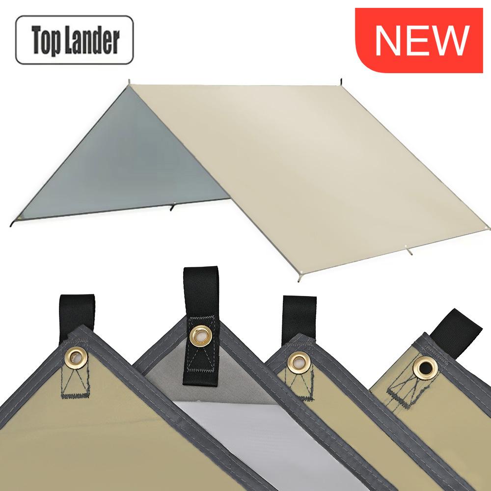 4x4m 5x3m 4x3m 3x3m Ultralight Waterproof Tarp Tent Large Camping Awning Sun Shelter Garden Canopy Outdoor Beach Shade Hiking