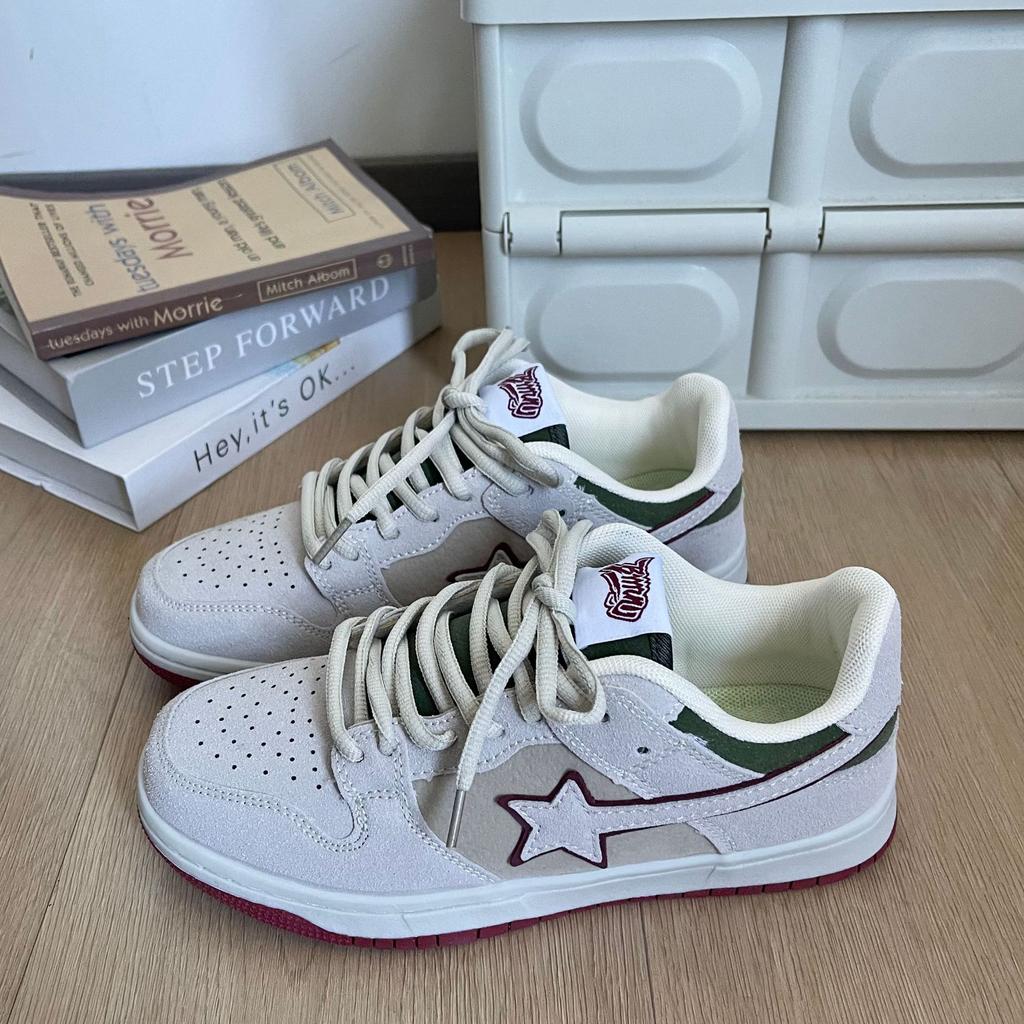 ins wind niche retro contrasting color meteor German training shoes chic couple light casual sports skateboard shoes