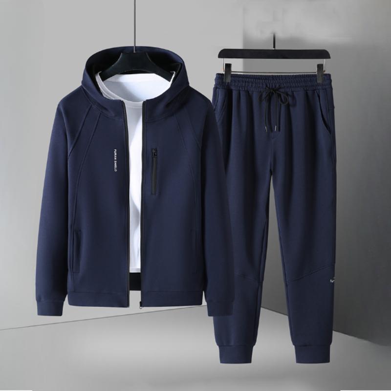 (Jacken + Hosen)   Frühlingsmode Herrenjacken Herrenmäntel Langarm Herren Freizeitjacken Herren Ein Satz Kleidung