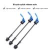 2 Pcs Front Rear Bike Axles Wheel Hub Skewers Bicycles Quick Release Lever