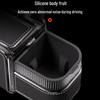 Car Rear Seat Makeup Mirror & Tissue Box Organizer with Cup Holder