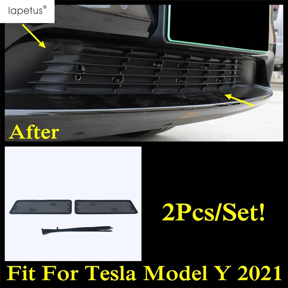 Front Grille Ert Net Ect Screening Mesh Protection Trim Accessories For Tesla Model Y  - 2024 / Model 3 2017 -