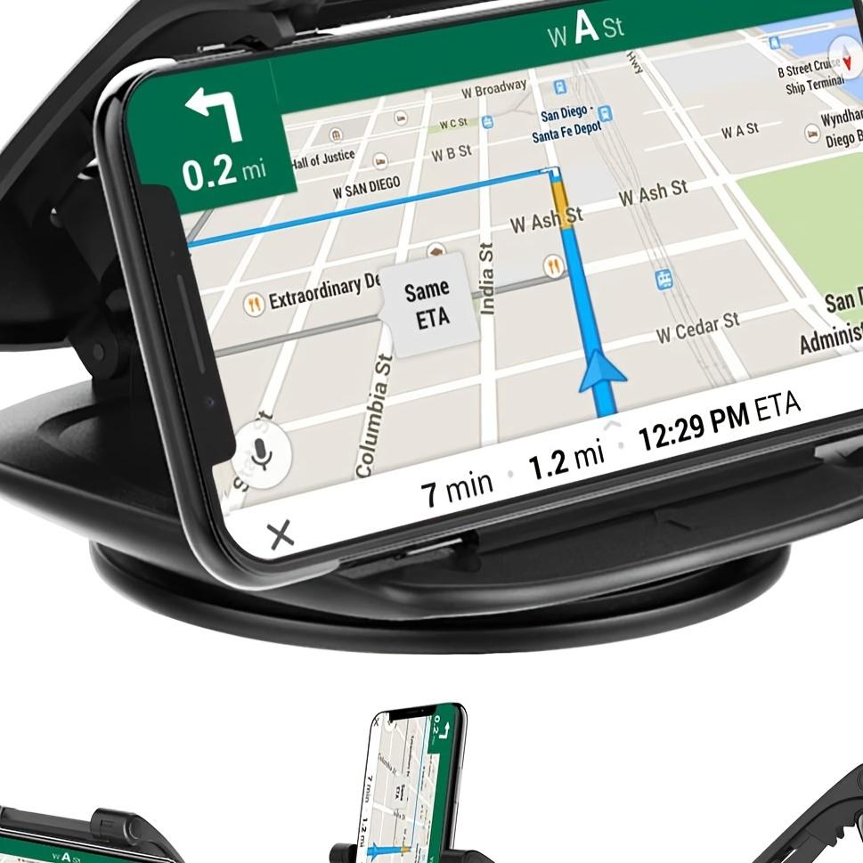 Car Cell Phone Holder Upgraded 360° Rotatable - Dashboard Mount with Horizontal & Vertical Viewing