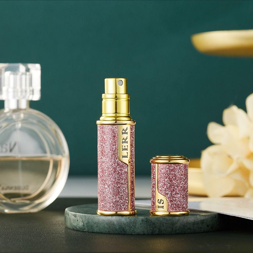 Fragrance Bottom-filled Bottle Fine Mist Self-pumping 5ML Leather Spray Bottle Cologne Moisturizer Atomizer Atomizer Travel