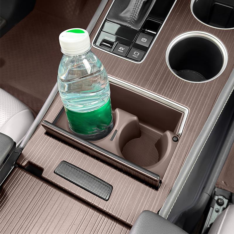 Car center console gear shift rear water cup box interior supplies for Toyota Sienna XL40    2024 2025