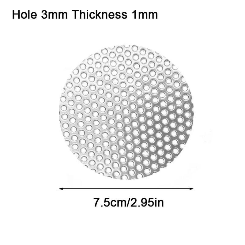 Stainless Steel Drain Filter Mesh Bathroom Sink Floor Hair Catcher Round Square 3mm 5mm 6mm 8mm 10mm Hole