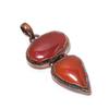 Carnelian Copper Electroformed Pendant, Handmade Gemstone Pendant Jewelry, Gifts For Wife Brand New Pendant