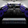 Vehicle Audio Equalizer 9 Band Adjustable DSP Chip Metal Case Subwoofer Output for Car Boat RV
