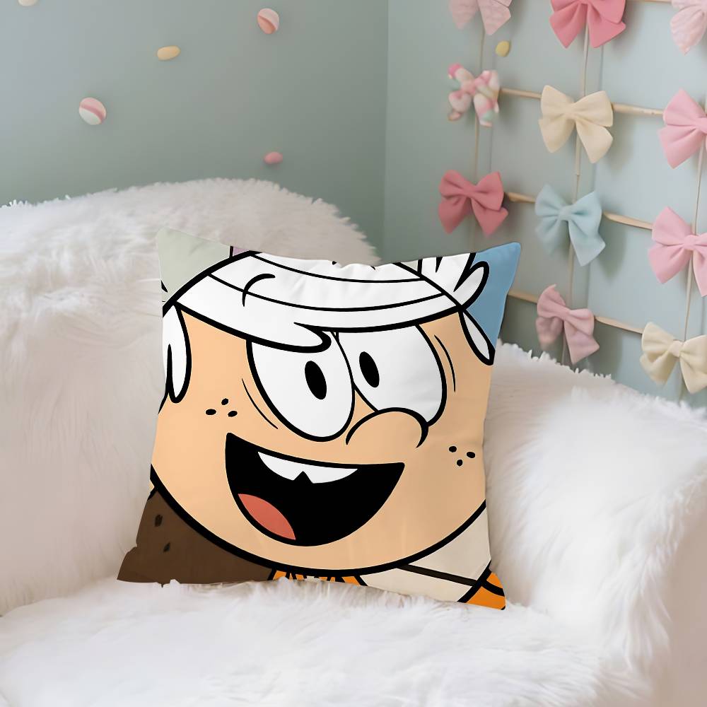 Anime TheLLoudsHHouses Case Plush Fabric Soft Pillowcase Double Sided Print Cushion Cover Household Gifts