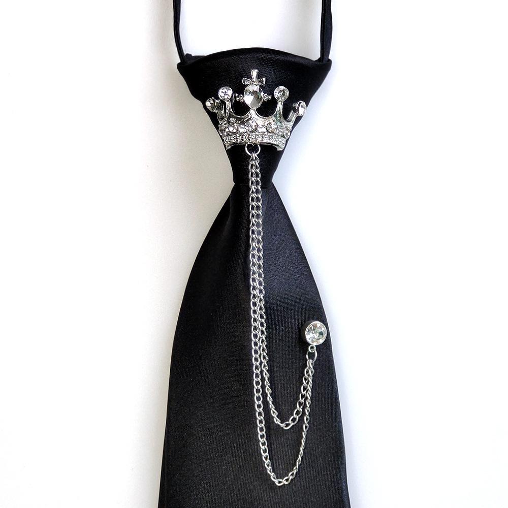 Unisex Retro Gotisches Fliege mit Quastenketten Corsage