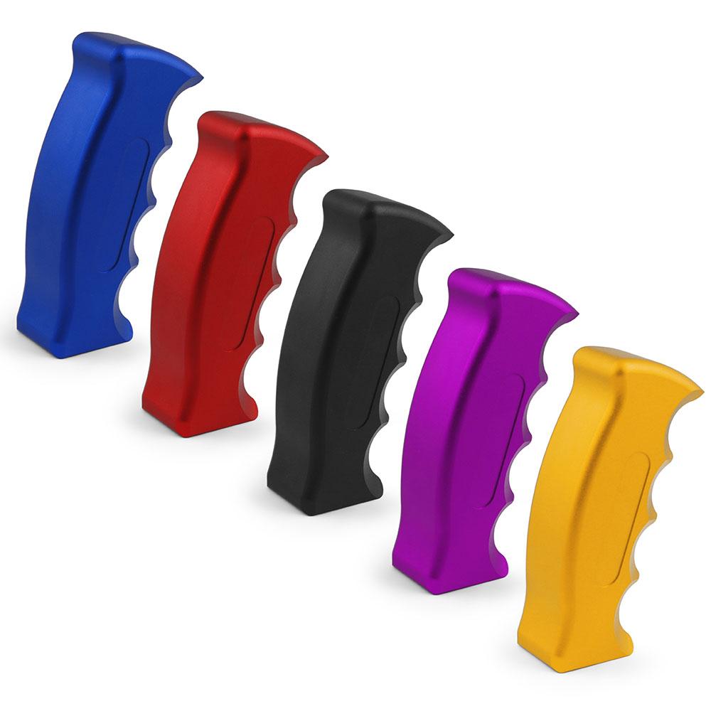 Racerbil Växelspaksknopp Växelspakskit Aluminium Böjt handtag Växelhuvud Med 8,10,12MM Adaptrar För Manuell Växellåda