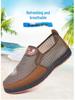 Herren Sommer Atmungsaktive Mesh Slipper mit Weicher Rutschfester Sohle für Mittelalte und Ältere