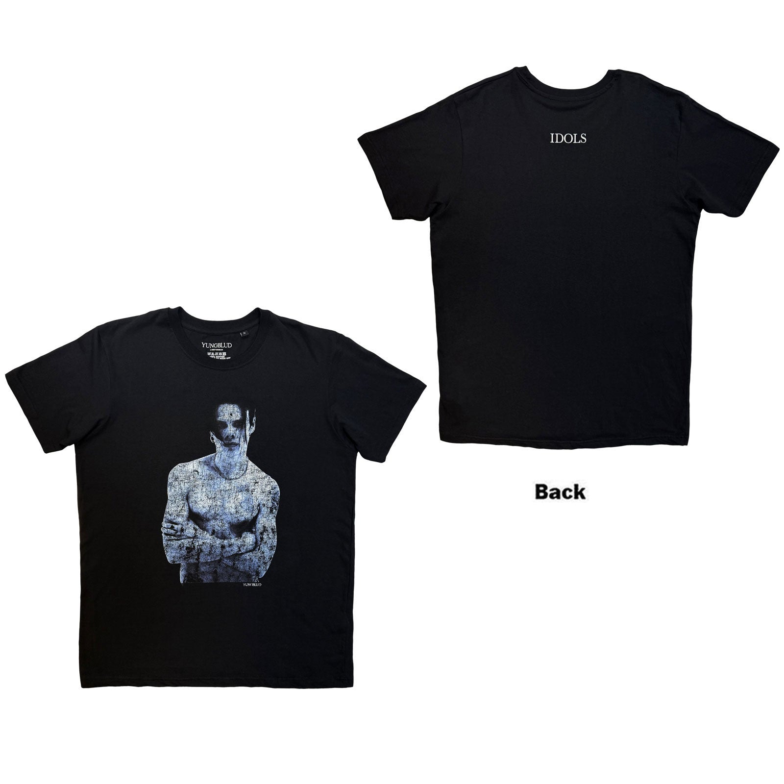 Yungblud TShirt Portrait Black Back Print OFFICIAL NEW S