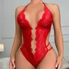 Sexy For Women Crotchless Underwear Black Sexy Bodysuit Lingerie Porn Babydoll Perspective Lace Sex Suit Deep V Erotic Costumes