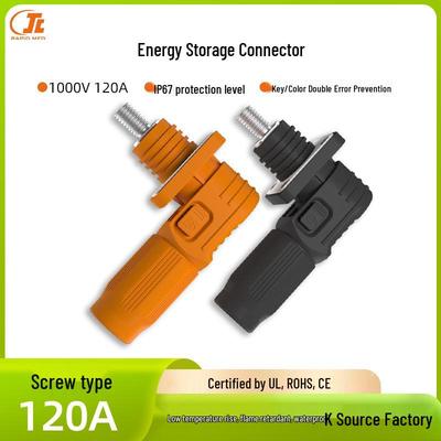 Current High Voltage Connector for Energy Storage: 70A/100A/120A - Industrial Photovoltaic Battery Cabinet Quick Wiring Terminal