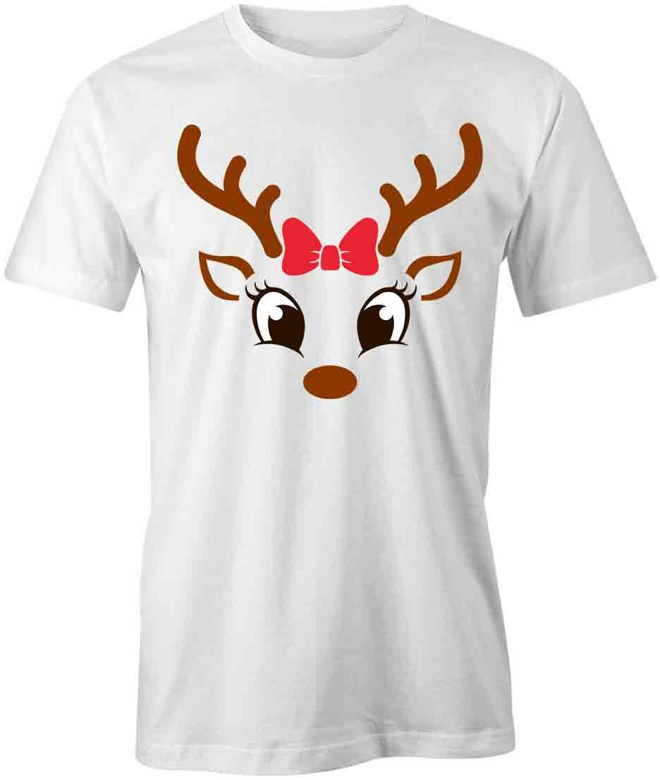 REINDEER TShirt Tee Short-Sleeved Cotton CHRISTMAS CLOTHING S1WCA578 L
