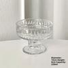 High Foot Glass Bowl Ice Cr Dert Cup for Home Use Ele Design for Yogurt Pudding Ice Cr Milkake Mousse