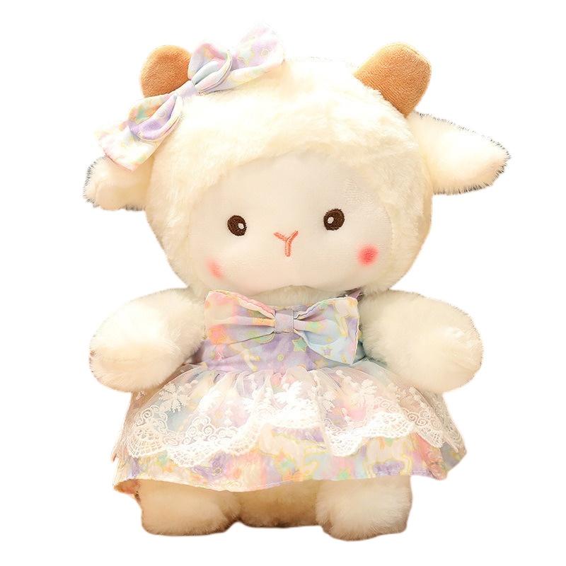 Niedliches Neues Ins Schaf Plüschtier für Mädchen Weiche und Kuschelige Tier Stoffpuppe