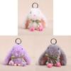 Chaveiro de Coelho de Pelúcia Com Enchimento de Algodão PP Para Meninas e Mulheres