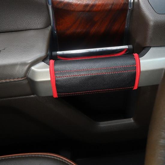 4x Leder Türgriff Schutzhülle Verkleidung Zubehör für F-150 15-20