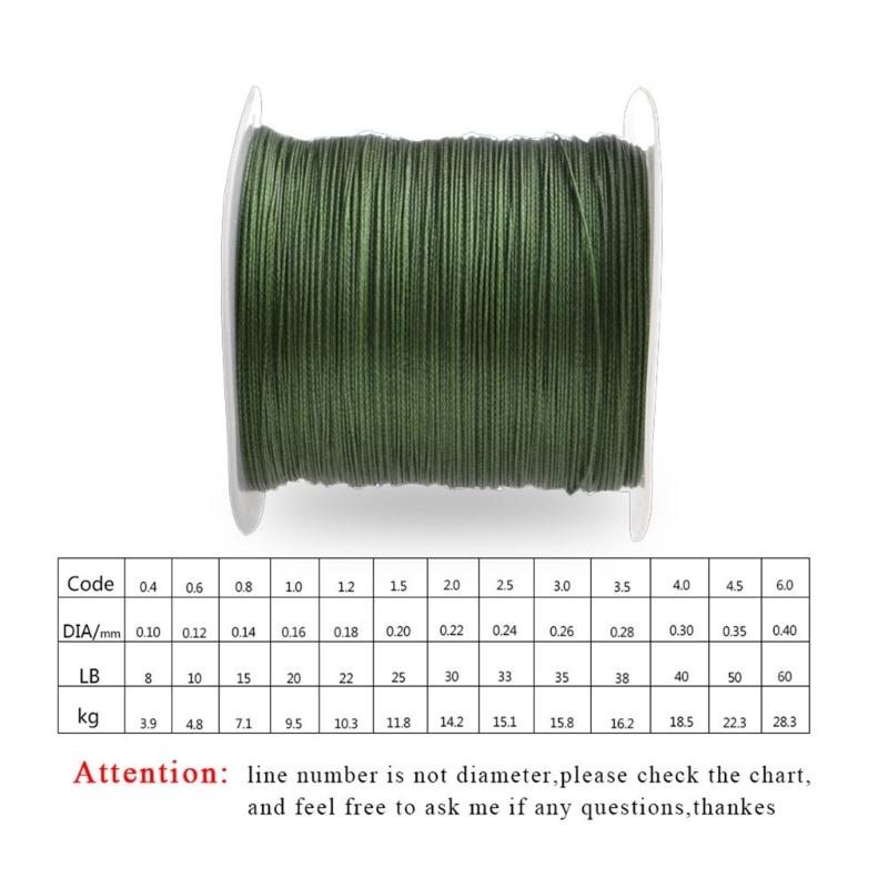 Smaller Diameter Braided Line 8lb-35lb Fast Water Cutting Fishing Line 4 Strands Braided Fishing Line Abrasion Resistant
