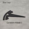 UBLM4 3D ABS Emblema Cofano Anteriore Auto Adesivo Badge Baule Posteriore Per Tesla Model 3 Model Y Decorazione Sostitutiva Decalcomanie Accessori