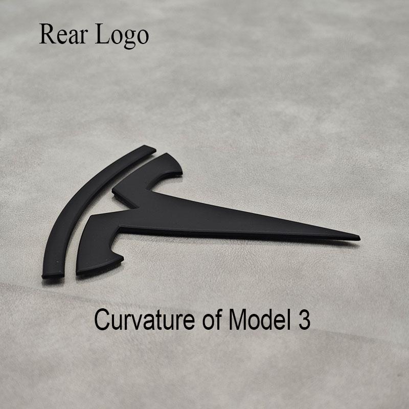 UBLM4 3D ABS Emblema Cofano Anteriore Auto Adesivo Badge Baule Posteriore Per Tesla Model 3 Model Y Decorazione Sostitutiva Decalcomanie Accessori