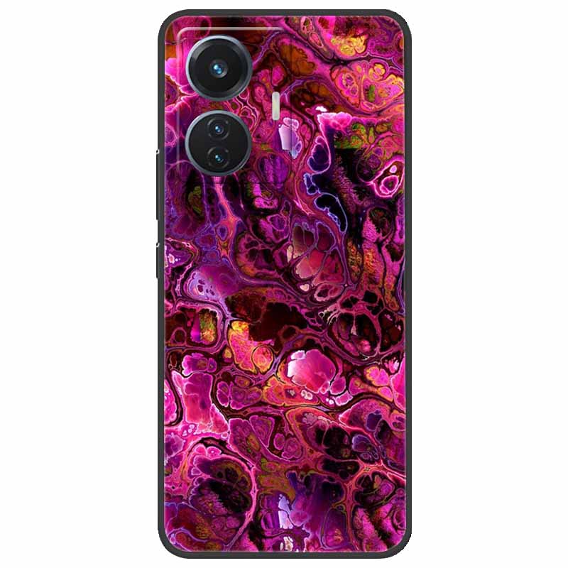 Christmas Case For Vivo T1 44W Soft Silicone Back Cover for Vivo T1 4G Snapdragon 680 Phone Case Cartoon V2153 VivoT1 4G Funda