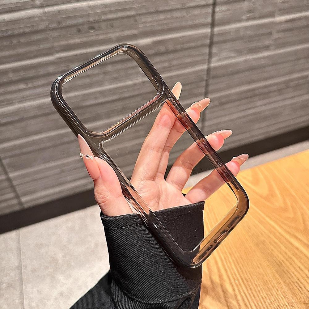 Simple Shockproof Frame Clear Phone Case for For Iphone 11 12 13 14 16 1 17 Pro Max Air 16 Plus Protective Bumper Back Cover Case