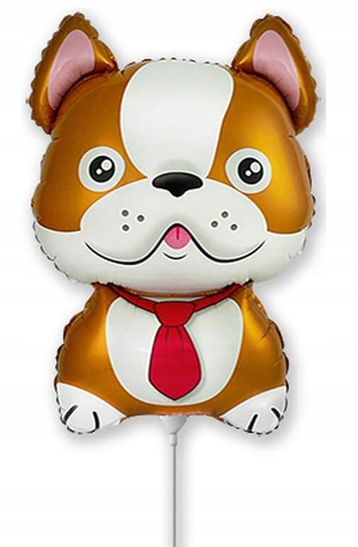 14 Inch Foil Balloon Fx - Bulldog Dog, Brown